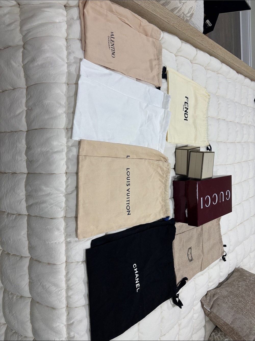 Louis Vuitton and other designer Dust Bag Sets and boxes